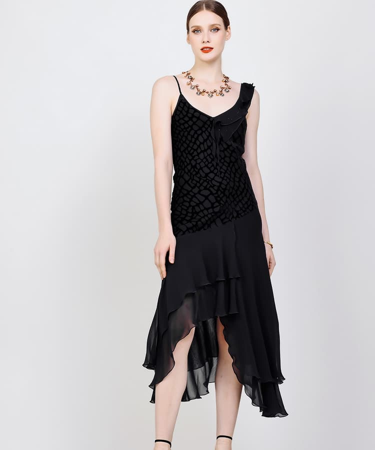 Silk-Burnout-Velvet-Lola-Burnout-Velvet-Ruffle-Gown