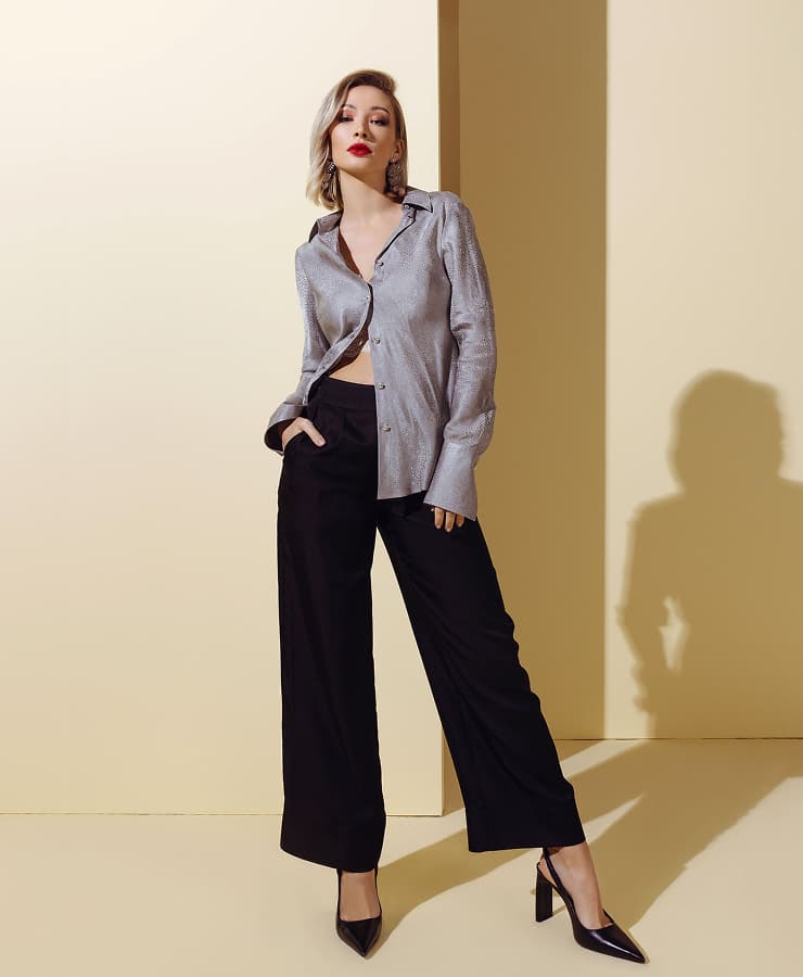 Silk-Viscose-Jacquard-Shirt-Jacquard-Bias-Cut-625008-Smoked-Grey