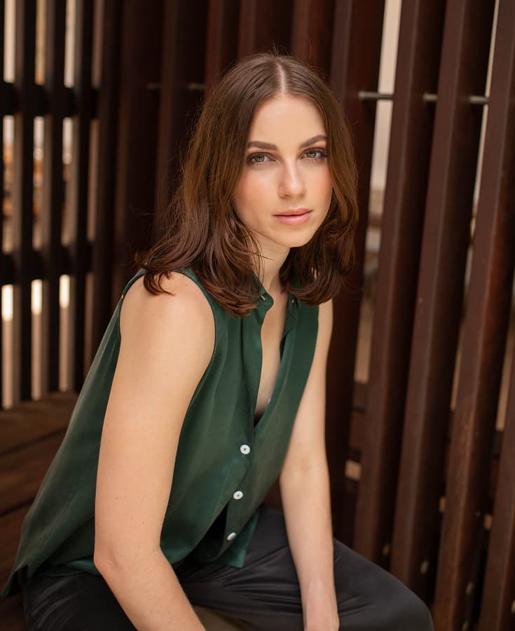 Silk-Solid-Shirt-Grace-Soft-Sleeveless-641001-Moss-Green