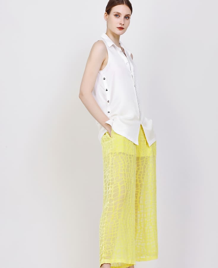 Silk-Burnout-Velvet-Wide-Trouser-Electric-Yellow
